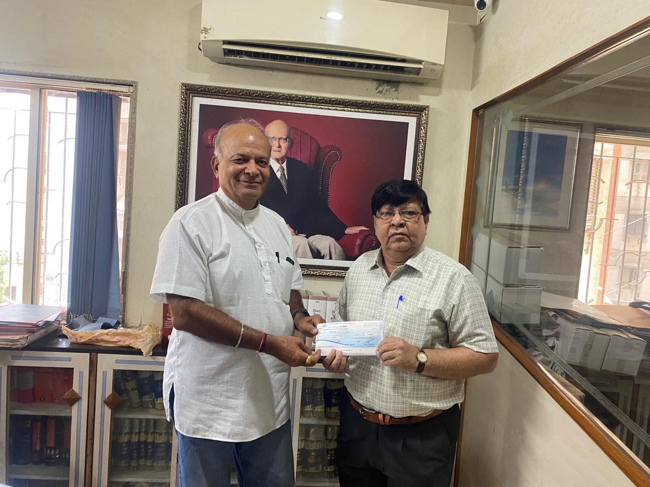 200000 Donation to Raktadan Kendra 