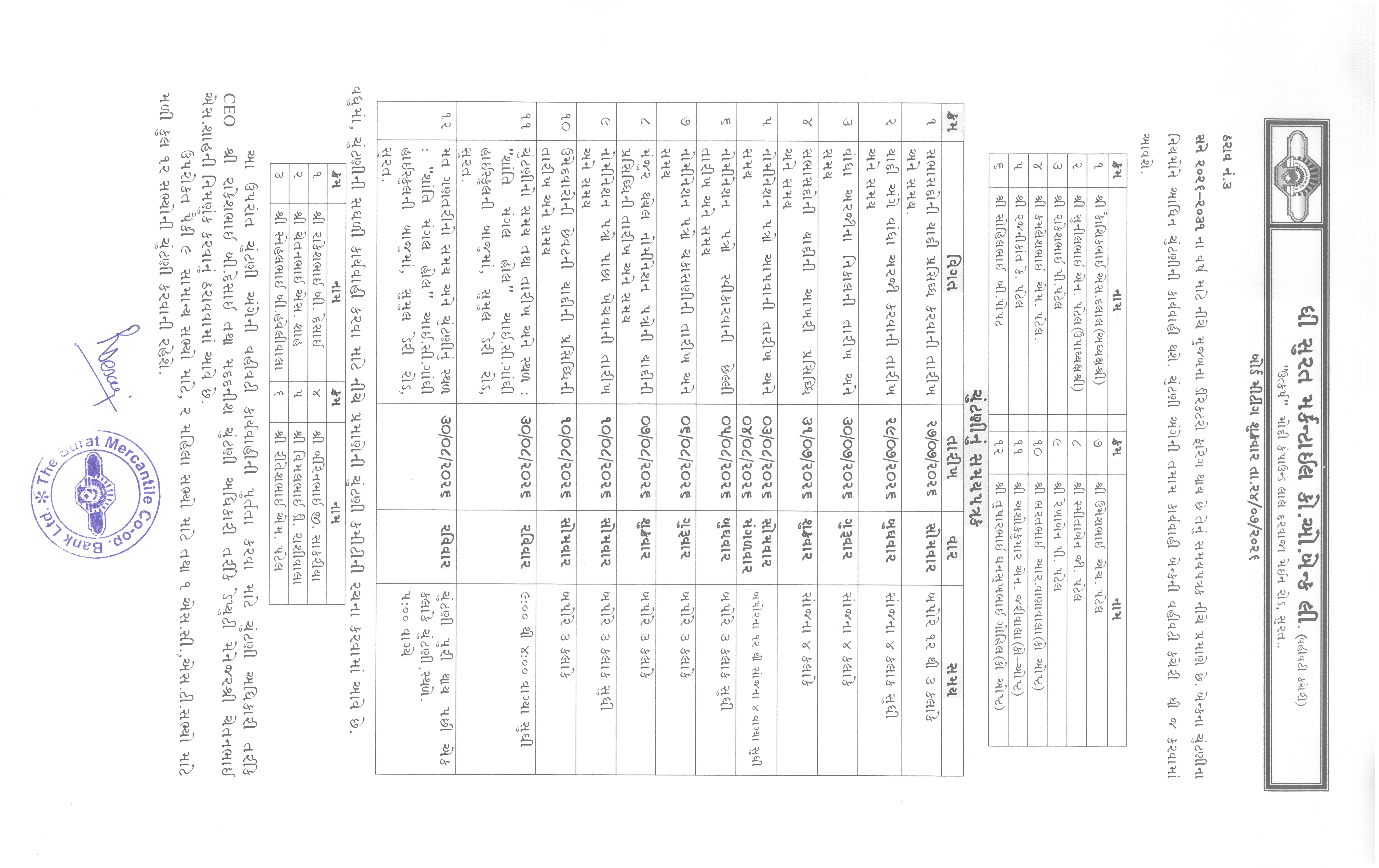 Director's Election Time Table 2026